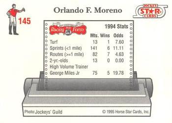 1995 Jockey Star #145 Orlando F. Moreno Back